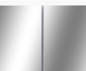 fehér MDF tükrös fürdőszobaszekrény 66 x 17 x 63 cm