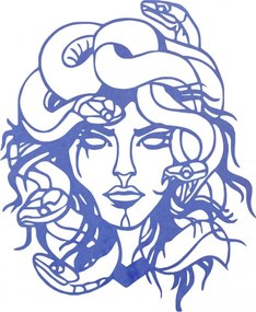 A kép a falon msdúza nő - MEDUSA GORGONA