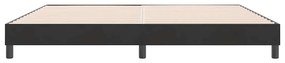 vidaXL fekete bársony rugós ágy matrac nélkül 180x210 cm