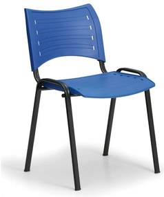 SMART műanyag szék - fekete lábak, kék