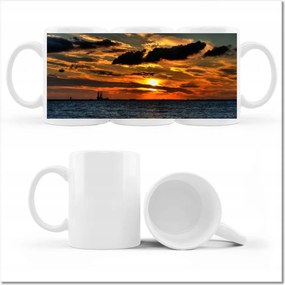 Fotó bögre Naplemente a tengerparton