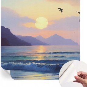 Dekoratív öntapadós fotótapéta irodába Tengeri nyugat 250x250 cm