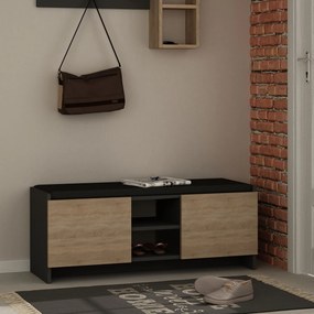 Cipősszekrény Zoe (antracit + tölgy). 1071767