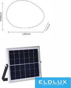 UNIVERSO Solar kerti lámpa 5w-6V 3.7V-2.6AH 146lm RGB+4000k IP65 fehér