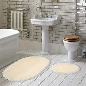 Zara fürdőszobaszőnyeg, krém, 55×65 cm – TR299ANR1490
