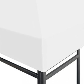 fehér pavilon-tetőponyva 270 g/m² 4 x 3 m