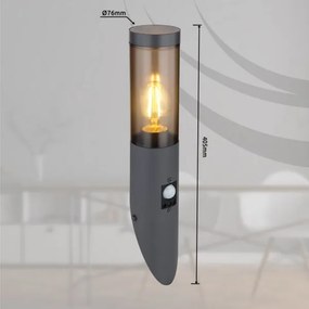 Globo 3157SAS- Kültéri fali lámpa érzékelővel BOSTON 1xE27/60W/230V IP44