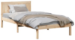 Tömör Fenyő Ágykeret Természetes Tömör Fa 80 x 200 cm Tartós