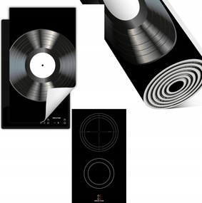 Indukciós Védőszőnyeg Konyhapult 30x52 fekete vinil