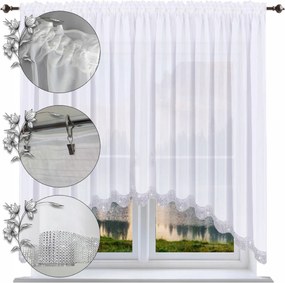 Kész függöny cirkóniákkal 130x300 rövid függöny cirkónia sima függönyök