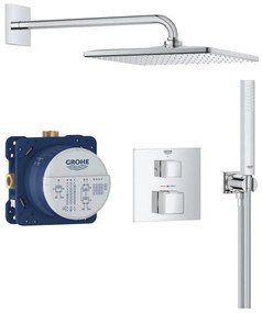 GROHE 34879000 - Falba süllyesztett zuhanyrendszer PRECISION CUBE 310 × 310 mm króm