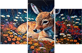 Kép - Festett szarvas (90x60 cm)