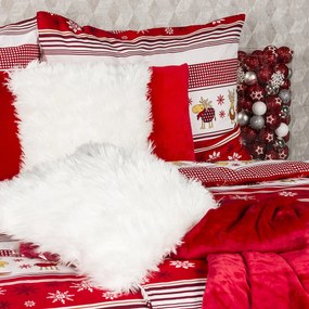 4Home Pamut ágyneműhuzat Rénszarvasok, 160 x 200 cm, 70 x 80 cm