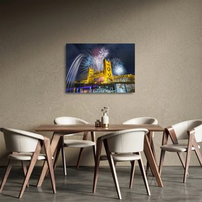Kép - Szilveszteri éjszaka (üvegen) (70x50 cm)