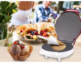 Beper - Gofrisütő 2 az 1-ben 1000W/230V piros