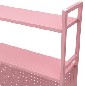 JENNY fém íróasztali feltét, 950 x 980 x 220 mm, rózsaszín