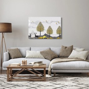 Festett szarvas képe (90x60 cm)
