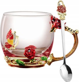 Pohár Kávéscsésze, Teáscsésze Virágos Ajándék Nőnapra Acél