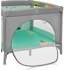 Lionelo - Játszókarám MILLE PLUS szürke-zöld