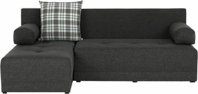 Sarokülőgarnitúra készlet, szürke melír /párnák minta, bal, MEXX NEW