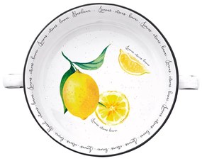 Porcelán citromos tál füllel Amalfi 20 cm