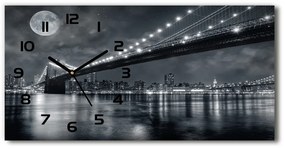 Négyszögletes üvegóra vízszintesen Brooklyn híd pl_zsp_60x30_f_15676398