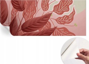 Divatos öntapadós fali tapéta Organikus levelek 250x104 cm