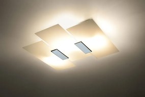 SOLLUX SL-0198 FABIANO Modern LED Mennyezeti Lámpa Fehér, Króm E27 IP20