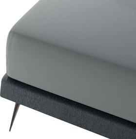 Lycra grafit lepedő 180x200 Pan Materac pamut, gumis