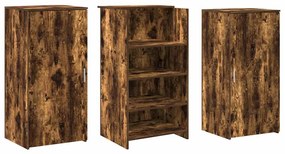 recepciós pult füstös tölgy 155x50x103,5 cm szerelt fa