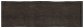 sötétbarna kezelt tömör asztallap 200x60x(2-6) cm