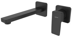 Sapho - 2-lyukas mosdócsaptelep TURSI matt fekete