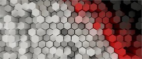Kép - 3D hatszögek (120x50 cm)