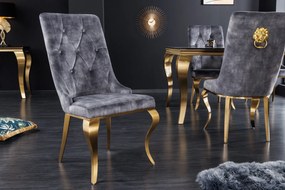 MODERN BAROCK design szék - szürke/arany