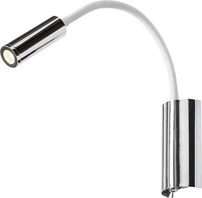 RENDL SHOW nástěnná bílá chrom 230V LED 3W 3000K
