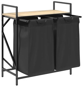 sonoma tölgy mosodai kosár 2 rekeszes polccal