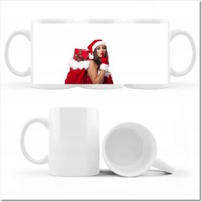 Hópehely Mikulás fényképes bögre