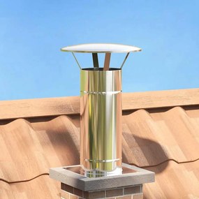 Kémény Kiterjesztés Ezüst 35 x 35 x 65 cm Rozsdamentes acél