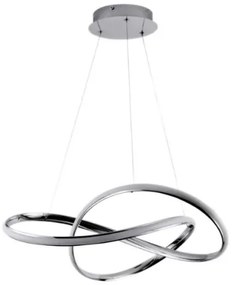 Brilagi - LED Dimmelhető csillár zsinóron COSMOWAVE LED/70W/230V króm + távirányító