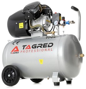 Olajkompressor 3500 W, 100 l, 230 V, 2 dugattyú, szeparátor, 2 x olaj TA361