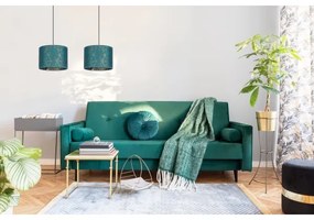 Csillár zsinóron REZO 2xE27/60W/230V türkiz