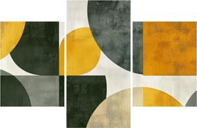 Kép - Olívazöld absztrakció (90x60 cm)