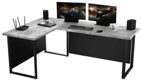 Sarok PC asztal Vintid (szürke beton). 1054974