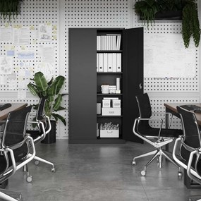 Fém iratszekrény JAN, 900 x 1850 x 400 mm, antracit