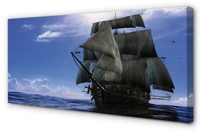 Canvas képek Tengeri hajó felhő 100x50 cm