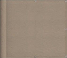 vidaXL tópszínű 100% oxford poliészter erkélyparaván 90 x 800 cm