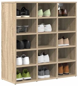 Cipősszekrény sonoma tölgy 77.5 x 30 x 83.5 cm Faanyag