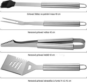 Avenberg Element 27 db-os grillező eszközkészlet