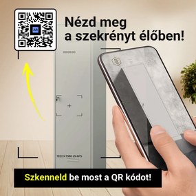 AGNES fém takarítószekrény, 500 x 1850 x 500 mm, szürke