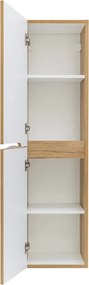 Piramida BETA fali fürdőszoba - állószekrény - PINO TÖLGY - 35 x 150 x 30 cm